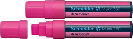Schneider schrijfwaren schneider krijtmarker - maxx 260 - fluorroze - 2 stuks - krijtstift - s-126009-2