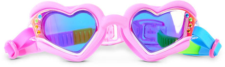 Bling2o Schwimmbrille Kinder – Plüsch-Crush – Taucherbrille – Antibeschlag – UV-Schutz – Pink
