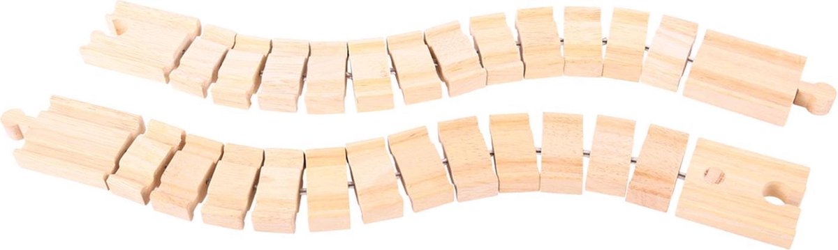 Bigjigs Holzschienen - flexibel, 2st.