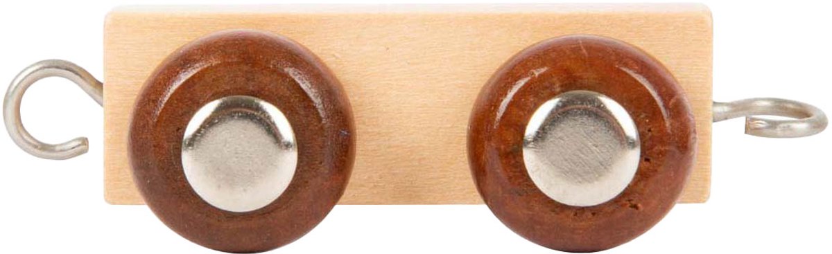 Small Foot - Buchstabenzug-Anhänger aus Holz - 12-teilig