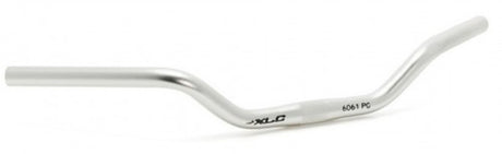 XLC HB-C03 Fahrradlenker – Trekking – Riser Bar – Aluminium – mattsilber – 600 mm – 25,4 mm – 50 mm