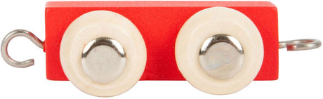 Small Foot - Holz-Briefeisenbahnanhänger Rot - 12 Stück