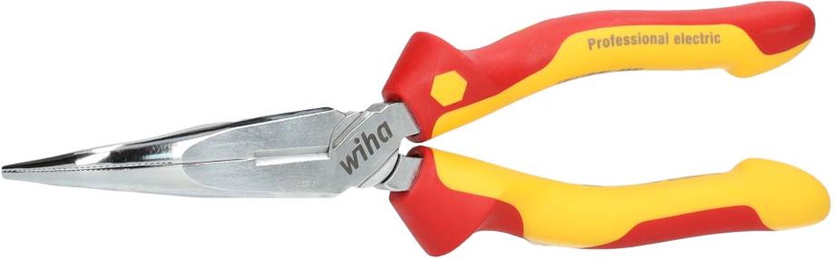 Wiha Profi-Elektro-Spitzzange mit gebogener Schneide, ca. 40° - 26729