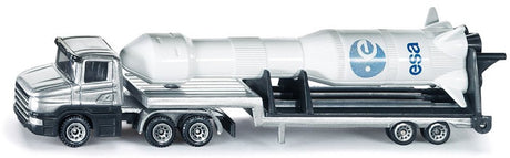 Siku 1614, Tieflader mit ESA-Rakete, Metall-Kunststoff