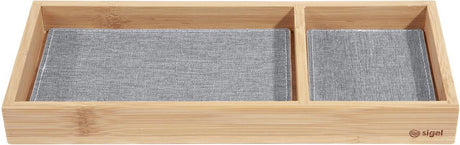 Sigel-Stiftbox – Augenstil – Bambus – 245 x 109 x 25 mm – mit Einlage – si-sa205