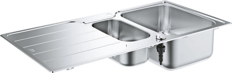 Grohe K500 Edelstahlspüle mit Korbstopfen