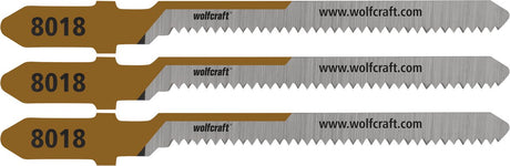Wolfcraft – 3 Stichsägeblätter für Sperrholz – 20 mm – HCS mit T-Schaft – 8018000