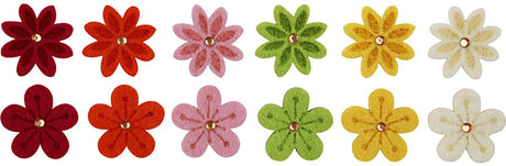 Kreativunternehmen https: www.cchobby.nl Felt-flowers-with-rhinestone-d-30-mm-thickness-2-5-mm-12-piece-1-box