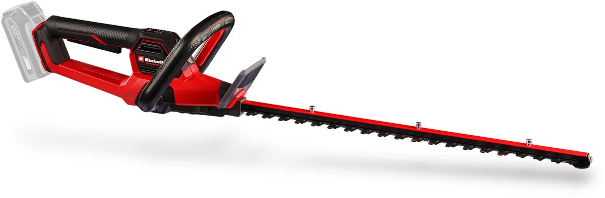 Einhell Profi-Akku-Heckenschere GP-CH 18 50 LI BL-Solo (Rot Schwarz, Akku und Ladegerät nicht im Lieferumfang enthalten)