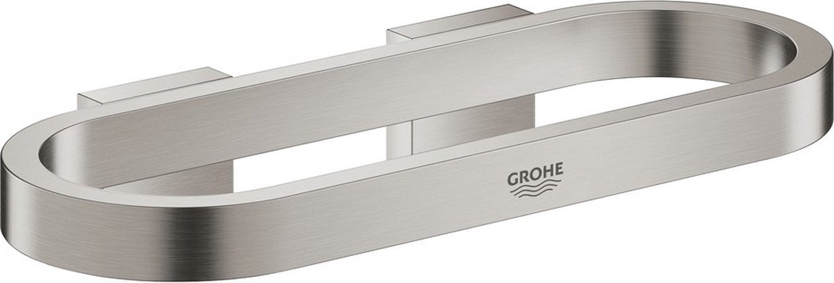Grohe Selection Handtuchring oder Halter für Seifenschale und Duschwanne – Supersteel (Edelstahloptik) – 41035dc0