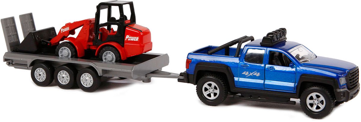 Kinderglobus, Geländewagen mit Anhänger und Schaufel, 30 cm