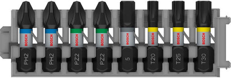 Bosch Pro Schlagmutter-Mischpaket PH2 (x2); pz2(x2); h5; t20; t25;...