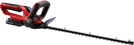 Einhell Akku-Heckenschere Ge-CH 1855 1 Li Kit – Power X-Change – 18 V Li-Ion – Schnittlänge: 55 cm – Zinkenabstand: 18 mm – drehbarer Griff – Messerabdeckung – inkl. 2,5 Ah Akku und Ladegerät