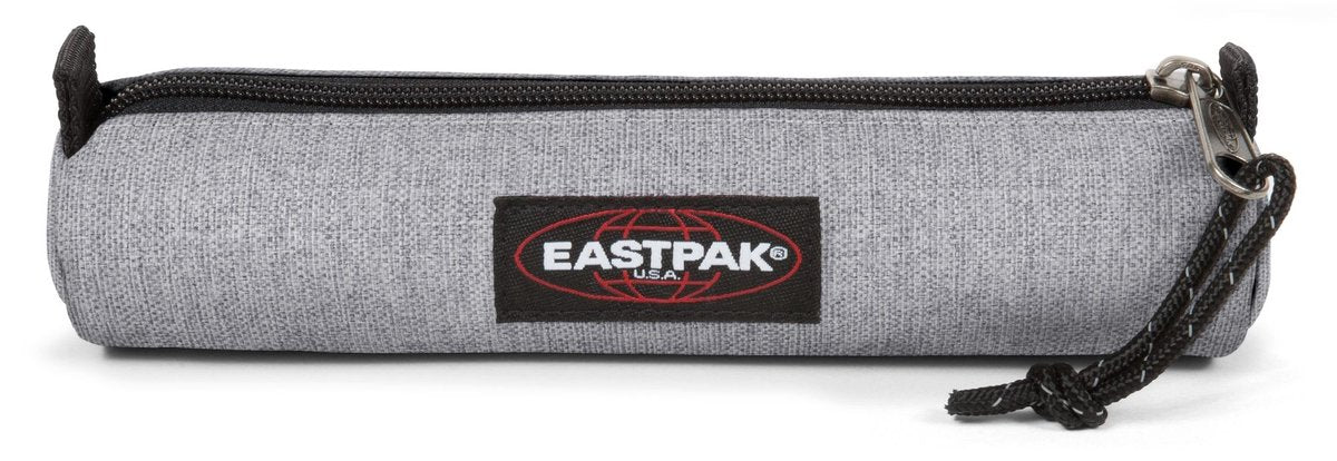 Kleines, rundes Federmäppchen von Eastpak – Sonntagsgrau
