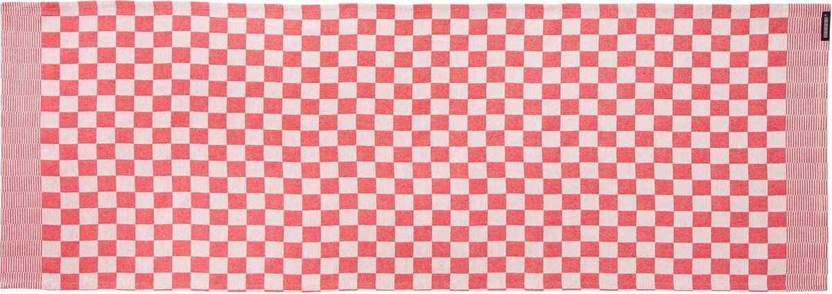 Ddddd - 2x tafelloper - barbeque - 50 x 140 cm - rood - set van 2 stuks