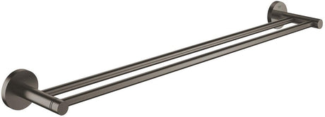 Grohe startet Doppel-Handtuchhalter – 600 mm – Wandmontage – Metall – Hartgraphit gebürstet