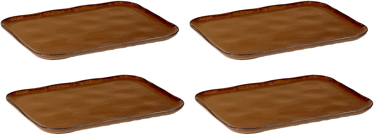 Serax - merci la nouvelle table - bord xl - okerbruin - 4 stuks