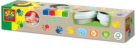 Ses Öko-Fingerfarbe, 4 Farben