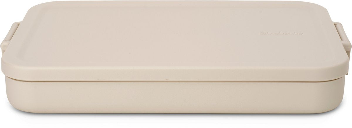 Brabantia Make Take Lunchbox Brotkasten – flach – Kunststoff – weiches Beige