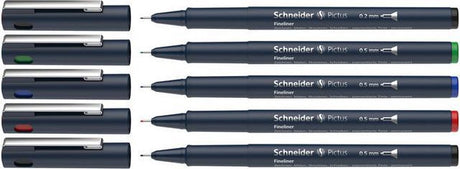 Schneider Schreibgeräte Schneider Fineliner - Pictus - farbig sortiert - 5 Stück - S-197595