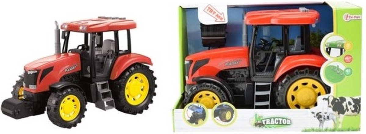 Toi-Toys Traktor groß mit Licht und Klangrot