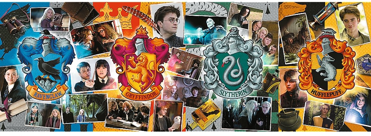 Trefl Harry Potter Puzzle – 1000 Teile – Vier Häuser von Hogwarts.
