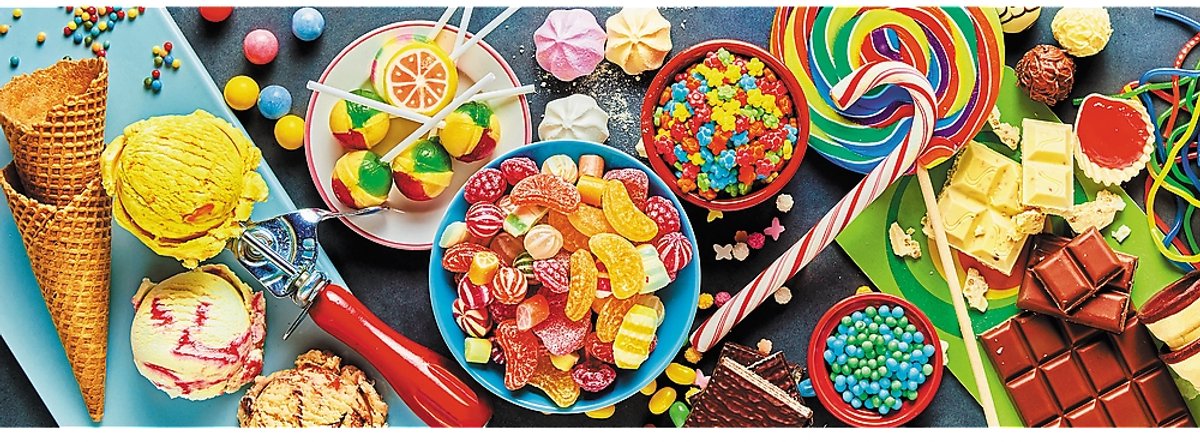 Trefl Puzzle Sweet Delights 1000 Teile aus Panoramakarton.