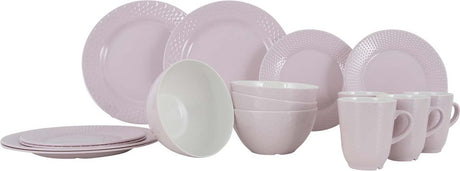 Gimex - Royal Line - Geschirr - Pastell - Rosa - 16 Stück
