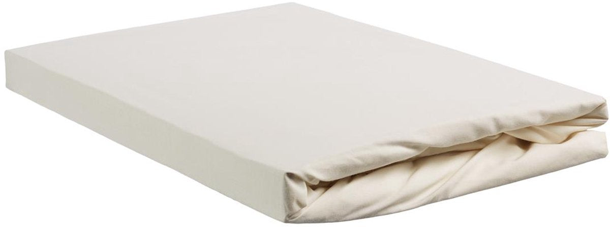 Ambiante katoen - splittopper hoeslaken - 180x200 - gebroken wit