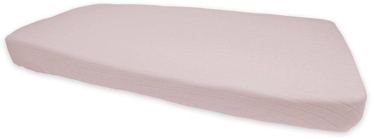 Lodger slumber - hoeslaken ledikant - roze - 60x120cm - biologisch katoen