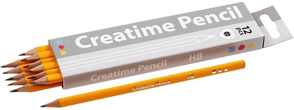 Kreativunternehmen https: www.cchobby.nl Schulstifte-l-17-5-cm-hb-thickness-7-mm-filling-2-mm-12-piece-1-box