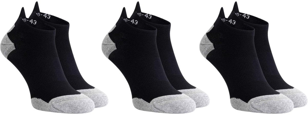Rogelli core hardloopsokken - 3-pack - zwart grijs - 40 43