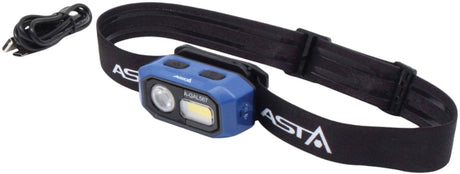 Asta Satra wiederaufladbare Stirnlampe 480 Lumen – LED-Lampe – Stirnlampe – Baulampe – Asta