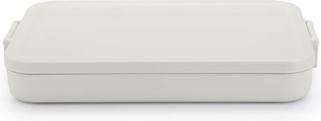 Brabantia Lunchbox zum Mitnehmen, flach, hellgrau