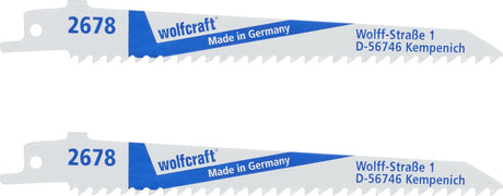 Wolfcraft – Säbelsägeblatt für Holz mit Nägeln – 130 mm Säbelsägeblatt Bim – 2678000
