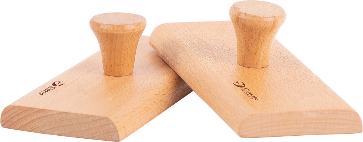 Classic World Holz-Sandblock-Percussion, 2-tlg.