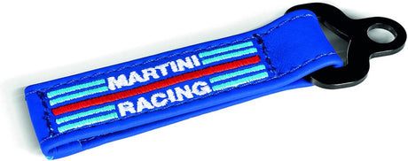 Sparco Martini Racing Schlüsselanhänger aus Leder, Martini Racing, Blau, Einheitsgröße