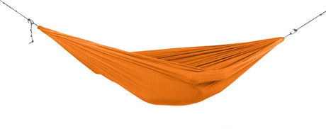 Ticket to the Moon – Hängematte – Heimhängematte Terrakotta-Orange (320 × 230 cm. Premium-Stoff mit 10kn-Karabinern. Seile Hängemattenärmel)