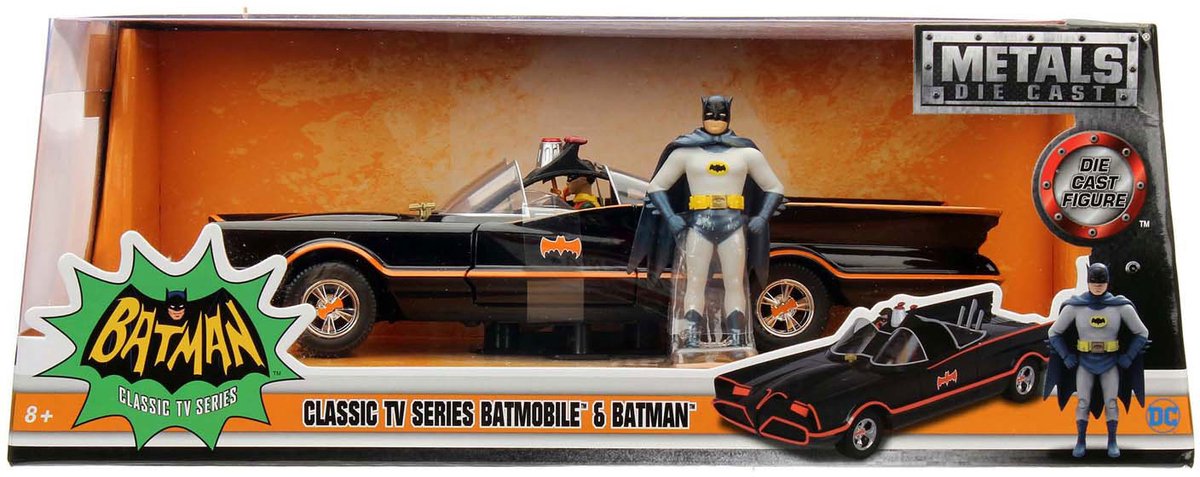 Jada Toys Jada Batman 1966 klassisches Batmobil 1:24
