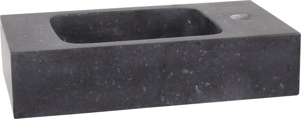 Differnz bombai fonteinbak 40x22x9cm natuursteen zwart