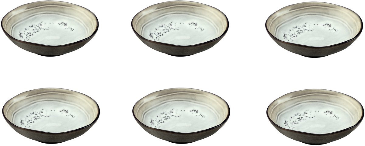 Medard de Noblat - Schattenperlmutt - kleine Schale 12 cm - 6 Stück - Steingut