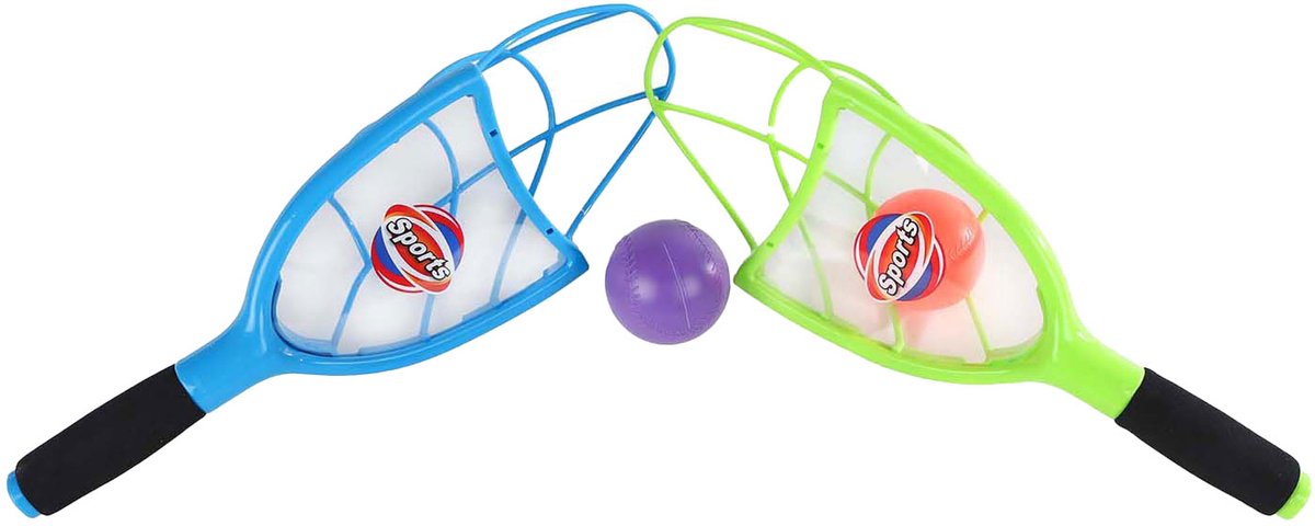 Spielbegleitendes Fang- und Wurfspiel mit 2 Bällen