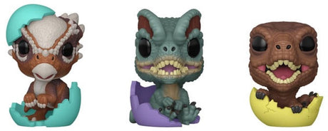 Funko jurassic park pocket pop! vinyl figure easter egg 3-pack dinos 4 cm