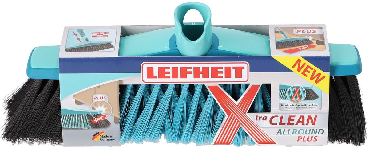 Leifheit 45004 xtra clean plus Allround-Besenkopf 30 cm | 2 Stk