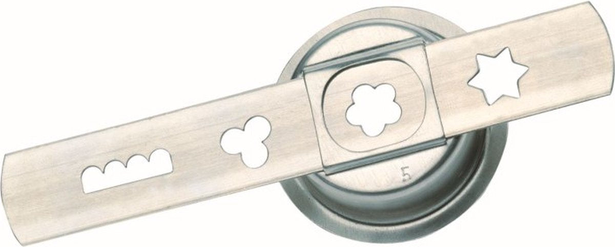 Westmark Keksaufsatz, 2-teilig, Zubehör für Fleischwolf 97522260 Größe 8, Edelstahl, Silber, 14712270