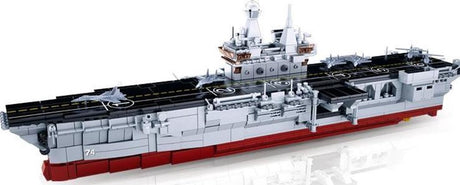 Sluban Modelbricks Flugzeugträger Bauspielzeug – Konstruktionsspielzeug Modellbau – Baukasten mit 1088 Bausteinen – M38-B0699 ab 8 Jahren