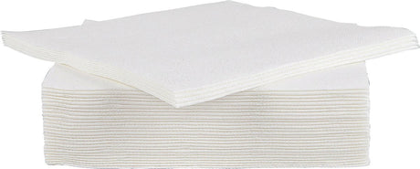 Gemütliche, trendige Serviette für Profis – Papier – 38 cm – weiß – Set-40