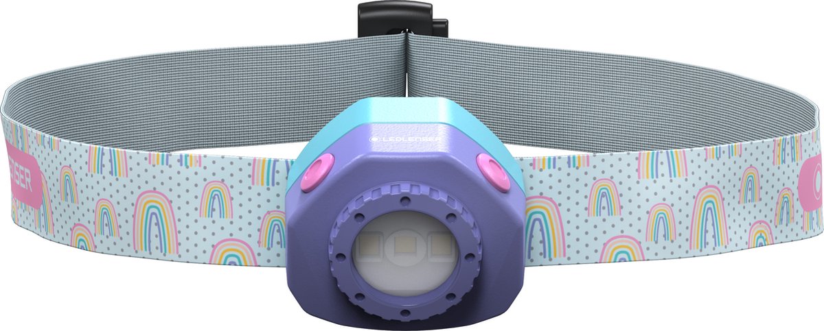 Ledlenser kidled4r lila – Stirnlampe – wiederaufladbar – 40 Lumen – kinderfreundlich