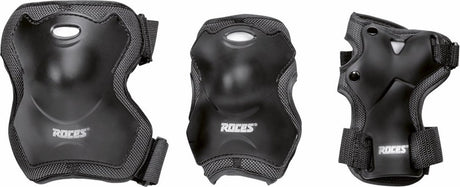 Skate-Schutzset Super Unisex Schwarz Größe L 6-teilig