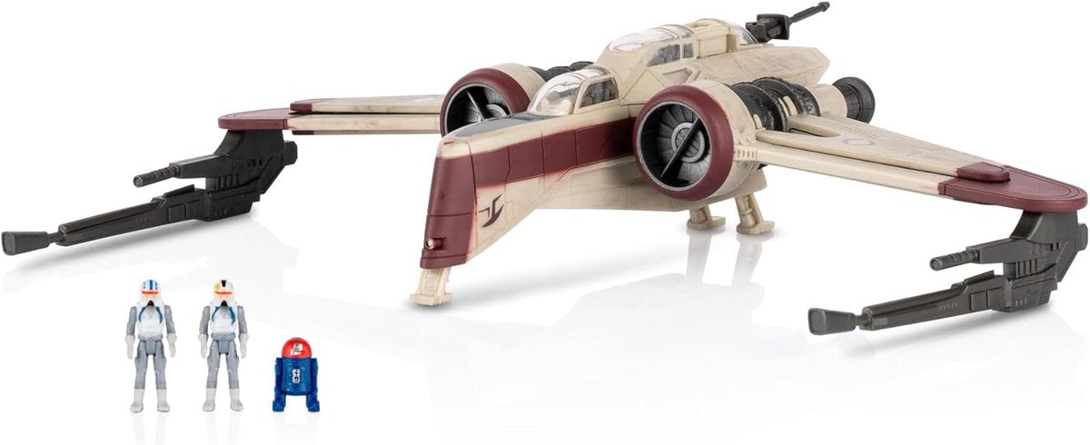 Jazwares Star Wars – Deluxe-Fahrzeug (8 Fahrzeugfiguren) – Arc 170 – Serie 8